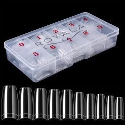 Royala Nagel Tips French 500 Stuks + 2x 10 Gram Nagellijm + 2x Nagelvijl 100/180 Grit - Kunstnagel Set - NepNagels Tips - Transparant / Clear / Helder - Acryl En Gel In Tipbox -Beauty Verkoop 1200x1200 810