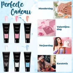 Luneya Polygel Kit - Sunrise Edition - 6 Kleuren - Polygel Nagels Starterspakket - Tasje - Incl. UV LED Lamp -Beauty Verkoop 1200x1200 891