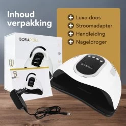 BoraPora Professionele Nageldroger - 280 Watt UV LED Lamp Nagels - 66 Leds - Nagel UV Lamp - Gellak Lamp - Nagellamp - Nagellamp Led - Nagellamp Voor Gel Nagellak - Nagellamp Led Uv - Nagellamp Uv - Nagellamp Gelnagels - Gellak - Nageldroger -Beauty Verkoop 1200x1200 961