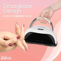 Rebela | Nageldroger | Gelnagels | GEL UV LED Nail Lamp 168w | UV Lamp Gelnagels | Led Nagellamp | Nageldroger | Wit -Beauty Verkoop 1200x1200 985