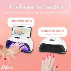 Rebela | Nageldroger | Gelnagels | GEL UV LED Nail Lamp 168w | UV Lamp Gelnagels | Led Nagellamp | Nageldroger | Wit -Beauty Verkoop 1200x1200 991