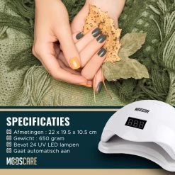 MOOSCARE 48 Watt LED Lamp Voor Gellak Nagels - UV Lamp Gelnagels - Nail Art Nagellamp - Gel Nagellak Nageldroger -Beauty Verkoop 1200x1200 992