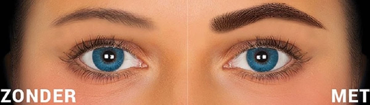 Merkloos Magic Wenkbrauw Antraciet/donker/grijs 3 Merkloos Magic Wenkbrauw Antraciet/donker/grijs