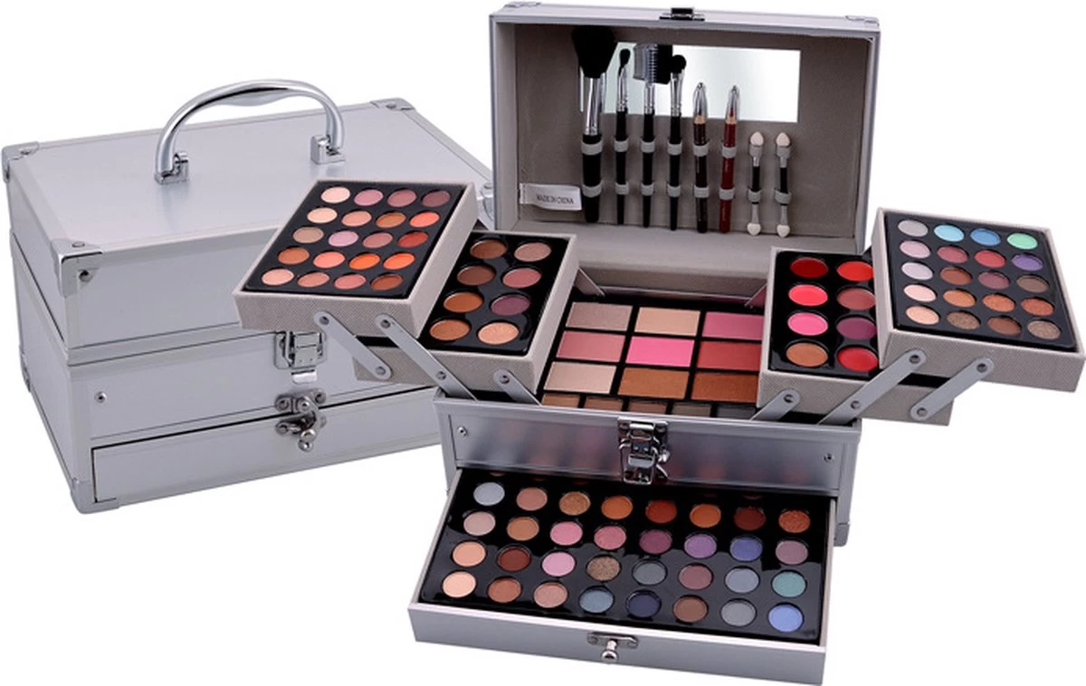 Professionele Make-up Koffer 132 Delig - Make Up Koffer Met Inhoud - Make Up Koffer Meisjes - Make Up Koffer Kinderen 3 Professionele Make-up Koffer 132 Delig - Make Up Koffer Met Inhoud - Make Up Koffer Meisjes - Make Up Koffer Kinderen