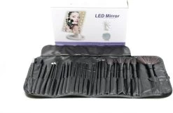 De Ultieme Make-up Ervaring: Cosmetische Spiegel Met 16 LED's En Set Van 24 Professionele Make-up Kwasten - Perfect Voor Een Vlekkeloze En Verlichte Look! Spiegel - Kwasten - Make-up Kwasten - Make-up Spiegel - Verlichting - LED - -Beauty Verkoop 1200x788 1