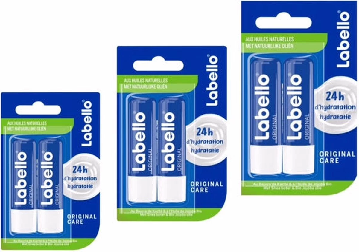 Labello Original Lippenbalsem - 6 X 4,8 Gram / 5,5 Ml 3 Labello Original Lippenbalsem - 6 X 4,8 Gram / 5,5 Ml