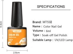 Mtssii - Gelnagel Kit - 5 ZOMER KLEUREN Gellak - Blauw, Groen, Oranje/nude, Geel En Lila- Starterkit - Manicure Set - 54 Watt UV Lamp - Gel Nagels -Beauty Verkoop 1200x886 3