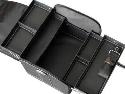 Praktische Handkoffer - Mat Zwart - Make-up, Nagel, Visagie Beautycase - Lichtgewicht - Met Draagriem -Beauty Verkoop 1200x900 9