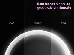 Make Up Spiegel Met LED Verlichting - Cosmetica - Dimbaar - Dimfunctie - Oplaadbaar - USB - Cadeau - Vakantie - Wit -Beauty Verkoop 1200x901 6