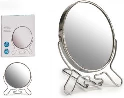 Merkloos Scheerspiegel 14.5cm 2-zijdig (één Zijde 2x Vergrotend) - Aluminium -Beauty Verkoop 1200x947