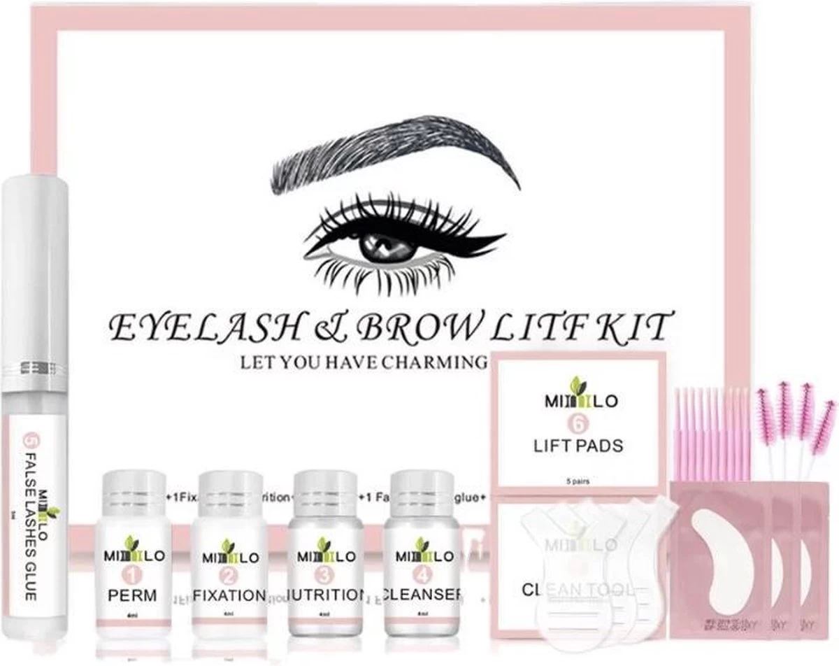 Merkloos Wimper & Wenkbrauw Lifting Set - Wimperlift - Wenkbrauwlift - Lashlift - Browlift - Proffesional Wimperlifting - Lash Lift - Wimperkit - Wenkbrauwkit - Permanent Gekrulde Wimpers - Lashes And Brows - Lash & Brow Kit 4 Merkloos Wimper & Wenkbrauw Lifting Set - Wimperlift - Wenkbrauwlift - Lashlift - Browlift - Proffesional Wimperlifting - Lash Lift - Wimperkit - Wenkbrauwkit - Permanent Gekrulde Wimpers - Lashes And Brows - Lash & Brow Kit - Afbeelding 2