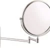 Vitra Make Up Spiegel - 2X Vergroting - Wandspiegel Rond - Scheerspiegel Wandmodel - Badkamer - Roestvrij - Chroom - Draadloos -Beauty Verkoop 1200x979