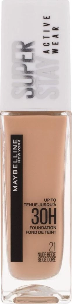 Maybelline - Superstay Active Wear Foundation - 21 Nude Beige -Beauty Verkoop 286x1200
