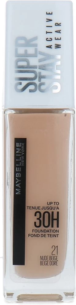 Maybelline - Superstay Active Wear Foundation - 21 Nude Beige -Beauty Verkoop 302x1200