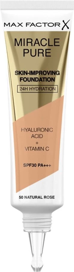 Max Factor Miracle Pure Skin Improving Foundation 050 Natural Rose -Beauty Verkoop 330x1200