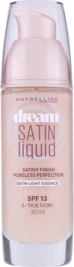 Maybelline Dream Satin Liquid Foundation - 03 True Ivory 28 Maybelline Dream Satin Liquid Foundation - 03 True Ivory -Beauty Verkoop 334x1200 1