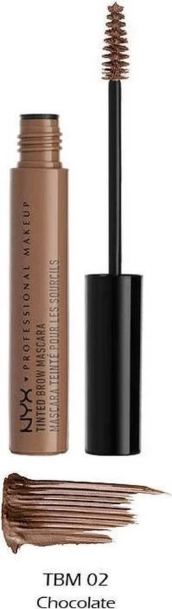 NYX Professional Makeup Tinted Brow Mascara - Chocolate TBM02 - Wenkbrauwgel -Beauty Verkoop 339x1200 4