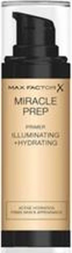 Max Factor Miracle Prep Primer Illuminating & Hydrating - 000 Transparant - 30 Ml -Beauty Verkoop 341x1200 1