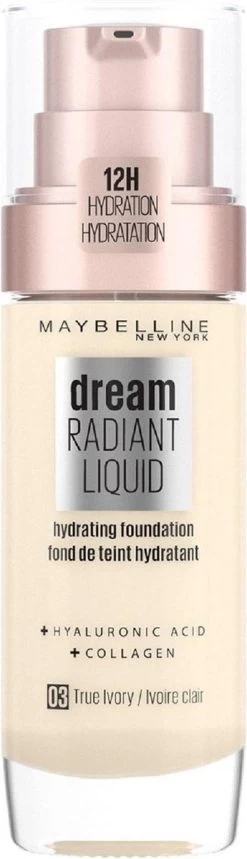 Maybelline Dream Satin Liquid Foundation - 03 True Ivory