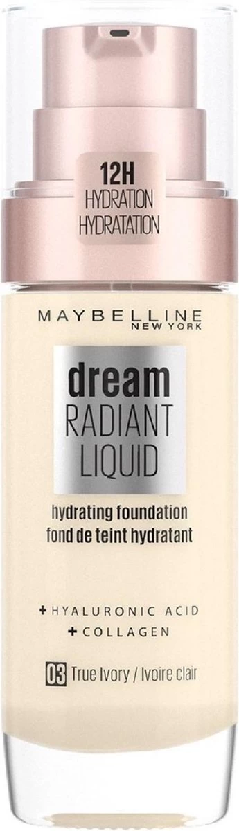 Maybelline Dream Satin Liquid Foundation - 03 True Ivory 3 Maybelline Dream Satin Liquid Foundation - 03 True Ivory