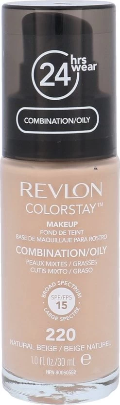 Revlon Colorstay Foundation With Pump - 220 Natural Beige (Oily Skin) -Beauty Verkoop 358x1200 1