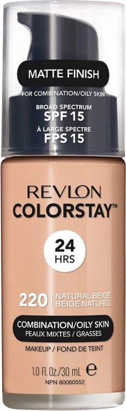 Revlon Colorstay Foundation With Pump - 220 Natural Beige (Oily Skin) -Beauty Verkoop 368x1200