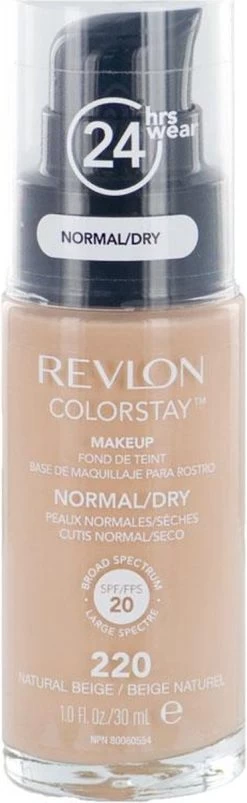 Revlon Colorstay Makeup Foundation SPF 20 - 220 Natural Beige - 30 Ml - Foundation -Beauty Verkoop 369x1200 1