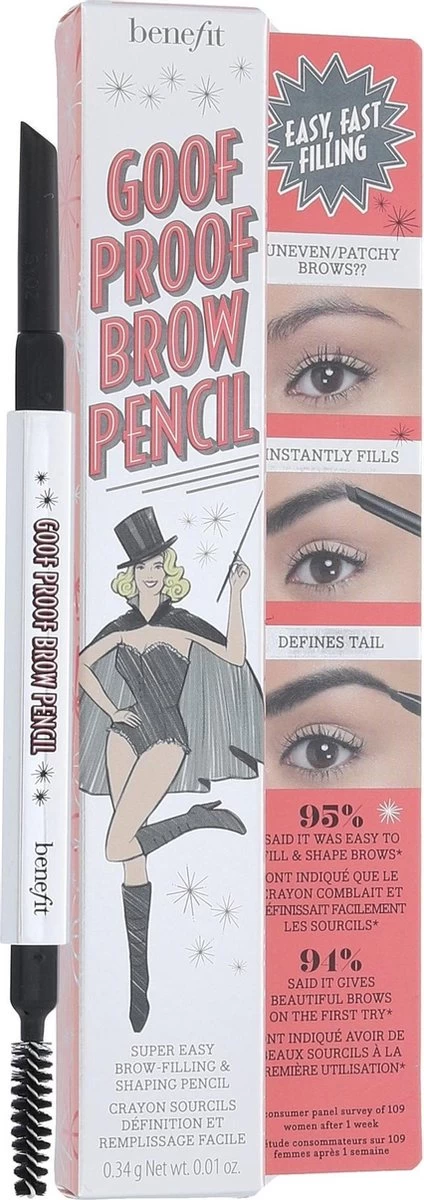 Benefit Goof Proof Brow Shaping Pencil 06 Cool Soft Black 4 Benefit Goof Proof Brow Shaping Pencil 06 Cool Soft Black - Afbeelding 2