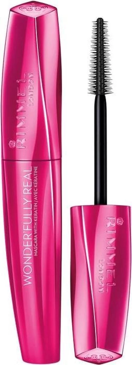 Rimmel London Wonder'fully Real Mascara - 001 Black 9 Rimmel London Wonder'fully Real Mascara - 001 Black - Afbeelding 7