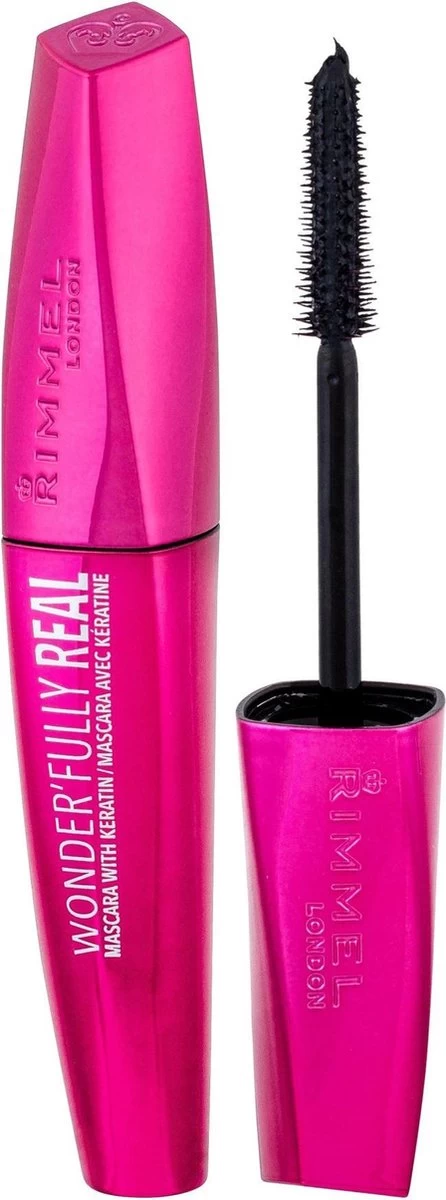 Rimmel London Wonder'fully Real Mascara - 001 Black 10 Rimmel London Wonder'fully Real Mascara - 001 Black - Afbeelding 8