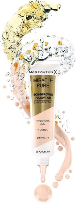 Max Factor Miracle Pure Skin Improving Foundation 050 Natural Rose -Beauty Verkoop 452x1200