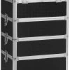 XXL PRO Visagie Beauty Case Koffer Trolley - Nagelkoffer Op Wielen Voor Makeup Of Cosmetica - Grote Uitklapbare Opbergsysteem Nagel Styliste Kapster - Zwart -Beauty Verkoop 484x1200 3