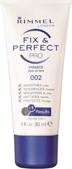 Rimmel London Fix & Perfect Make-Up Primer - 002 Transparent - 30 Ml -Beauty Verkoop 510x1200 2