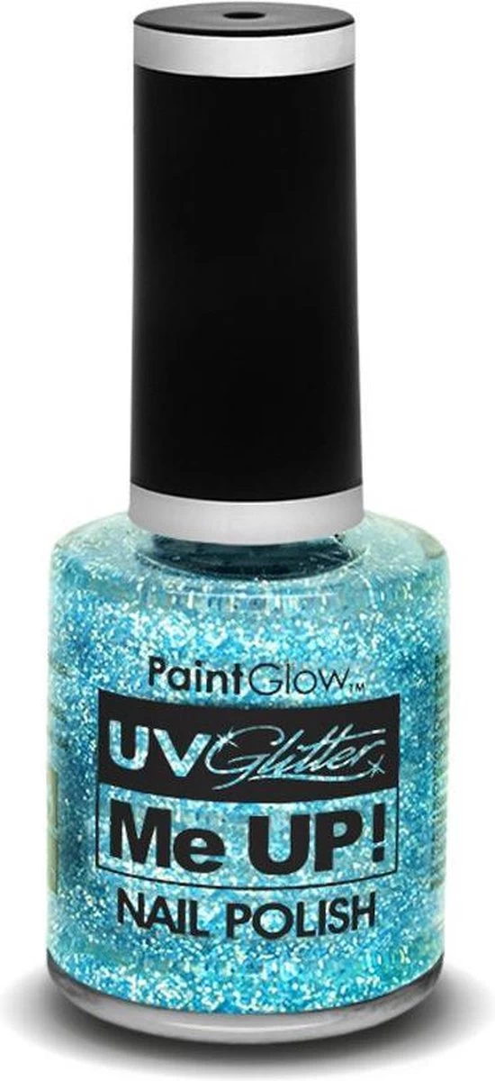 Glitter Nagellak Neon UV Blauw 3 Glitter Nagellak Neon UV Blauw
