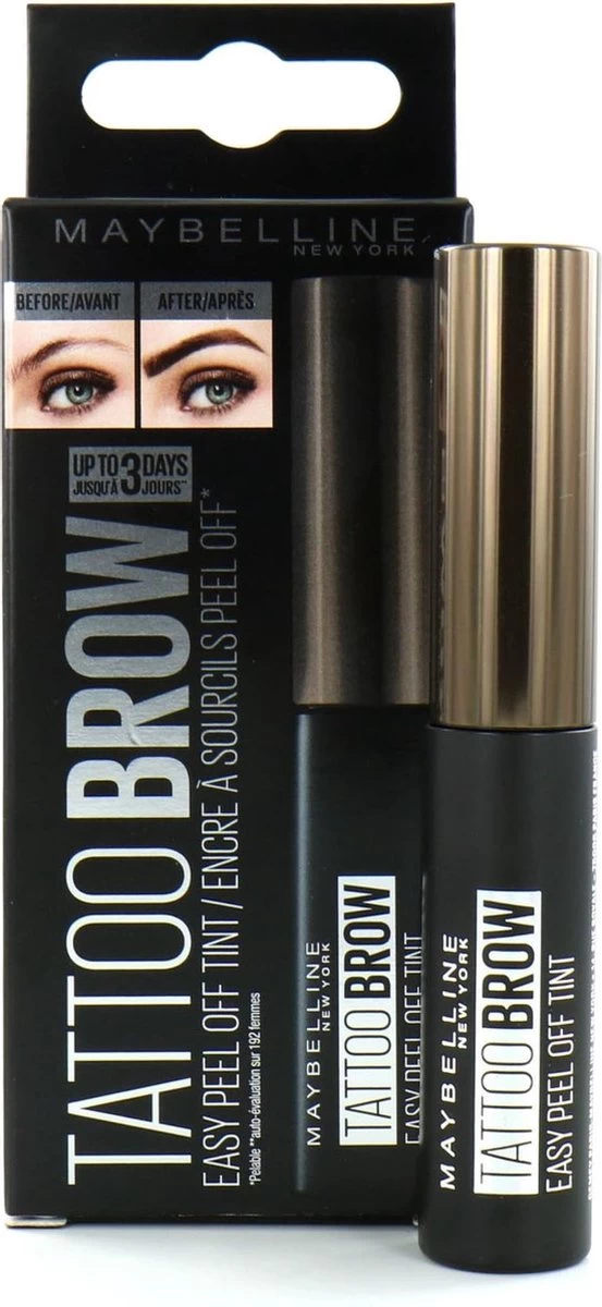 Maybelline New York - Tattoo Brow Peel-Off Wenkbrauwgel - 25 Chocolate Brown - Bruin 5 Maybelline New York - Tattoo Brow Peel-Off Wenkbrauwgel - 25 Chocolate Brown - Bruin - Afbeelding 3