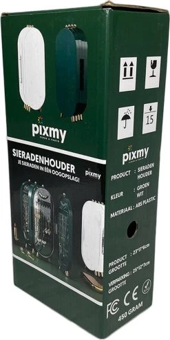 PIXMY® - Wit - Sieradenhouder - Oorbellenrekje - Sieradenrekje - Sieraden Organizer - Sieraden Doos - Sieraden Opbergen -Beauty Verkoop 600x1200 5