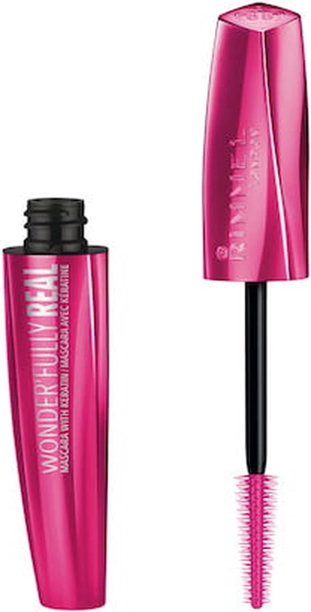 Rimmel London Wonder'fully Real Mascara - 001 Black 13 Rimmel London Wonder'fully Real Mascara - 001 Black - Afbeelding 11