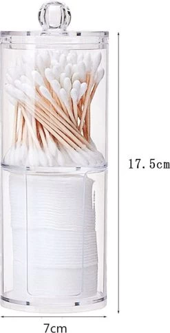 Without Lemon - Wattenstaafjes En Wattenschijfjes Houder - Dubbel Transparant Opberghouder - Opbergdoosje - Makeup Organizer - Open En Dichte Houder - Met Deksel - Stapelbaar 14 Without Lemon - Wattenstaafjes En Wattenschijfjes Houder - Dubbel Transparant Opberghouder - Opbergdoosje - Makeup Organizer - Open En Dichte Houder - Met Deksel - Stapelbaar -Beauty Verkoop 613x1200 2