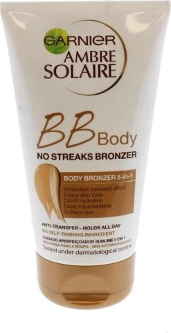 Garnier Ambre Solaire No Streaks BB Body Bronzer - 150 Ml -Beauty Verkoop 615x1200