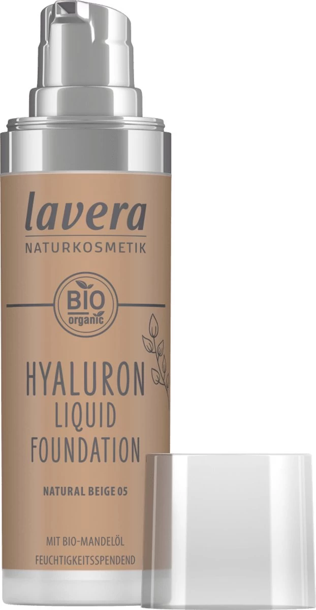Lavera Hyaluron Liquid Foundation Natural Beige 05 - 30 Ml 4 Lavera Hyaluron Liquid Foundation Natural Beige 05 - 30 Ml - Afbeelding 2