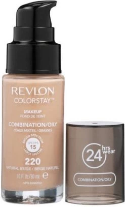 Revlon Colorstay Foundation With Pump - 220 Natural Beige (Oily Skin) -Beauty Verkoop 728x1200