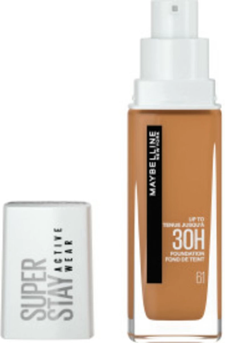 Maybelline SuperStay 30H Active Wear Foundation 61 Warm Bronze - 30 Ml 4 Maybelline SuperStay 30H Active Wear Foundation 61 Warm Bronze - 30 Ml - Afbeelding 2