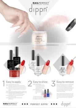 Dip Poeder Starter Kit - NailPerfect - Dippn Kit (Dippn' Sticky Base 15ml, Dippn' Activator 15ml, Dippn' Fast Dry Top Coat 15ml, Dippn' 004 Cover = Zacht Roze 25 Gram) -Beauty Verkoop 847x1200 3