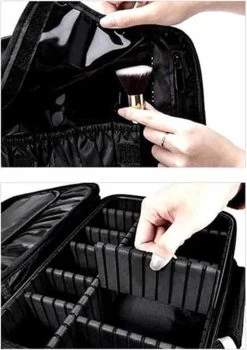 Cosmetica Koffer - Make-up Koffer Met Verstelbare Vakken - Visagie En Nagelstyliste Beauty Koffer - 26x23x9CM -Beauty Verkoop 848x1200 3