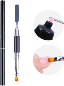 Nagel Polygel Tool - Gel Penseel - Nail Poly Gel Tool - 2 In 1 Kwast Met Spatel -Beauty Verkoop 890x1200 3