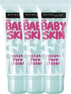 Maybelline Babyskin Pore Eraser Primer - Transparant - 3 Stuks - Voordeelverpakking -Beauty Verkoop 905x1200