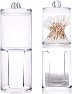 Without Lemon - Wattenstaafjes En Wattenschijfjes Houder - Dubbel Transparant Opberghouder - Opbergdoosje - Makeup Organizer - Open En Dichte Houder - Met Deksel - Stapelbaar 13 Without Lemon - Wattenstaafjes En Wattenschijfjes Houder - Dubbel Transparant Opberghouder - Opbergdoosje - Makeup Organizer - Open En Dichte Houder - Met Deksel - Stapelbaar -Beauty Verkoop 920x1200 2