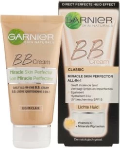 Garnier Face SkinActive - BB Cream Classic Light 5-in-1 Dagverzorging - 2x 50 Ml -Beauty Verkoop 970x1200