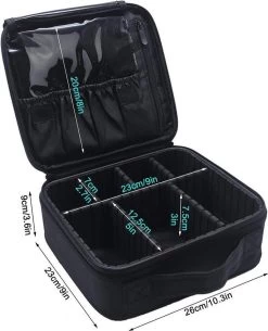 Cosmetica Koffer - Make-up Koffer Met Verstelbare Vakken - Visagie En Nagelstyliste Beauty Koffer - 26x23x9CM -Beauty Verkoop 973x1200 1