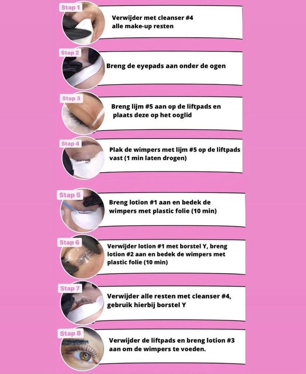 Merkloos Wimper & Wenkbrauw Lifting Set - Wimperlift - Wenkbrauwlift - Lashlift - Browlift - Proffesional Wimperlifting - Lash Lift - Wimperkit - Wenkbrauwkit - Permanent Gekrulde Wimpers - Lashes And Brows - Lash & Brow Kit 11 Merkloos Wimper & Wenkbrauw Lifting Set - Wimperlift - Wenkbrauwlift - Lashlift - Browlift - Proffesional Wimperlifting - Lash Lift - Wimperkit - Wenkbrauwkit - Permanent Gekrulde Wimpers - Lashes And Brows - Lash & Brow Kit - Afbeelding 9